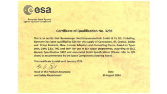 ESA ESCC Certificate - English